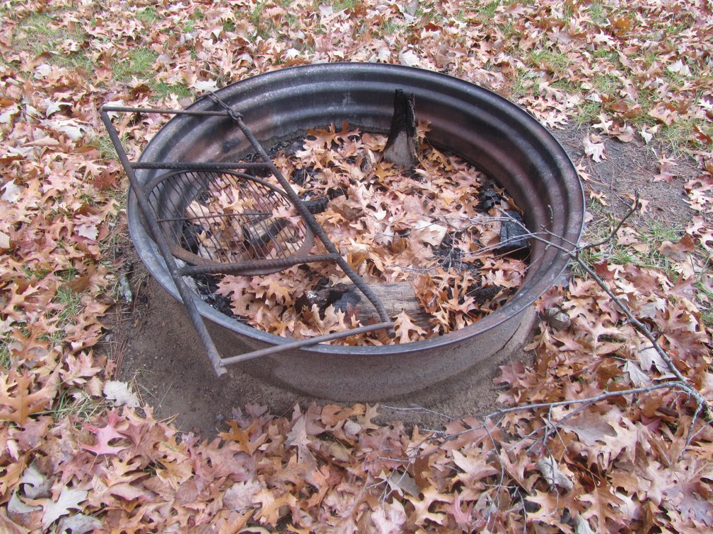 Tractor Rim Fire Pit Ring And Rebar Grill Grate