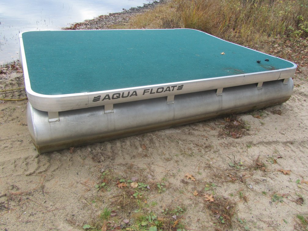 Aqua Float 8'10" Aluminum Swim Raft w/Ladder
