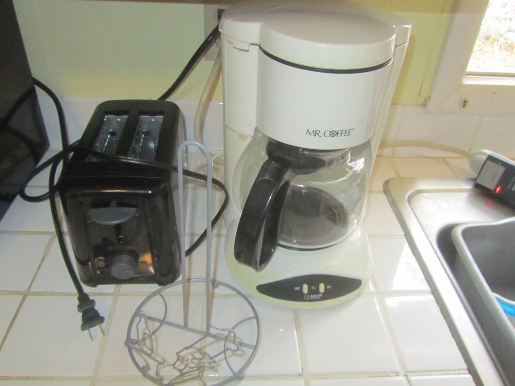 Mr. Coffee Maker, Toaster, Paper Towel Holder