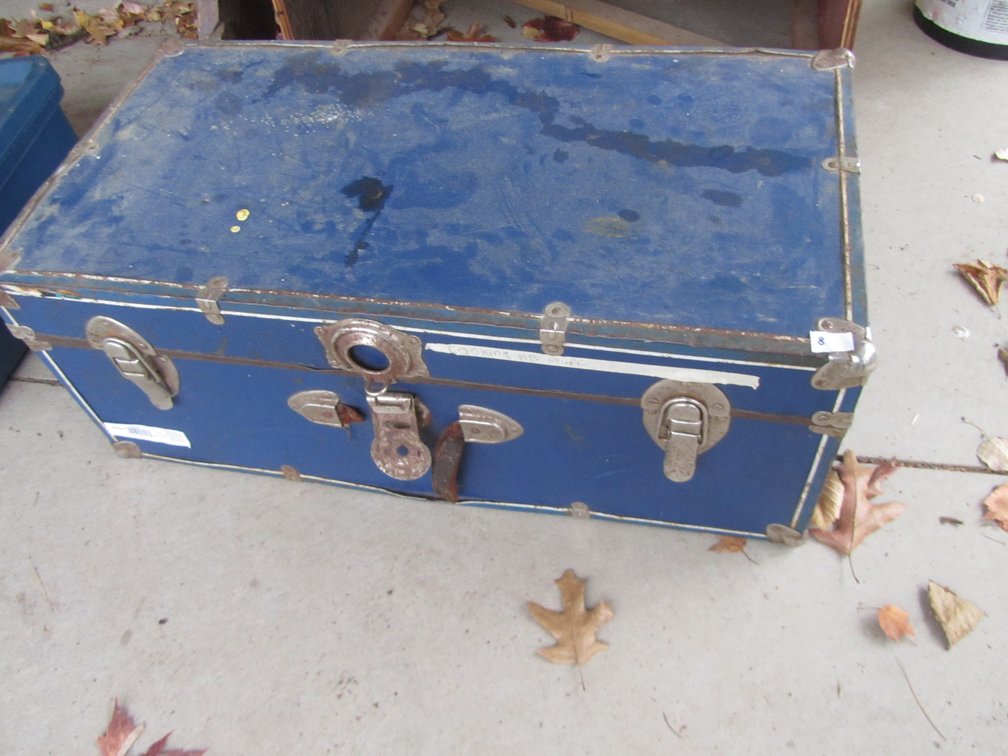 Antique Steamer Chest w/Contents