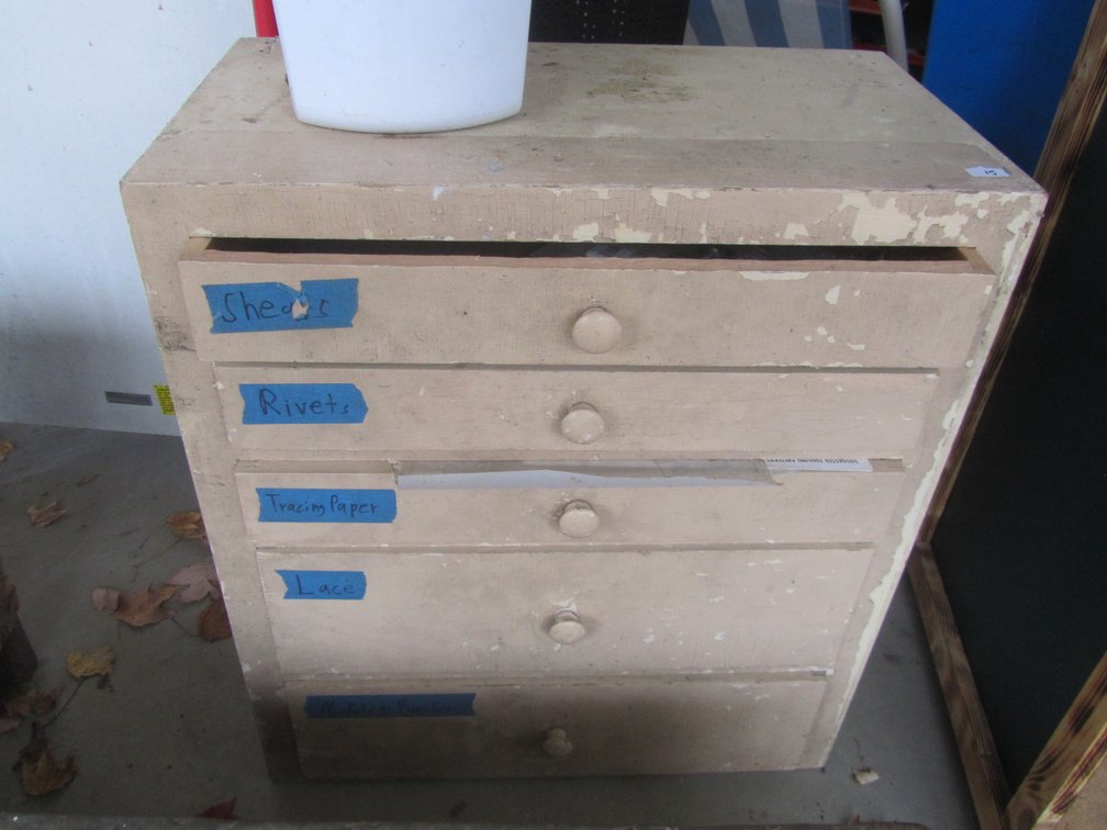 5-Drawer Cabinet w/Contents