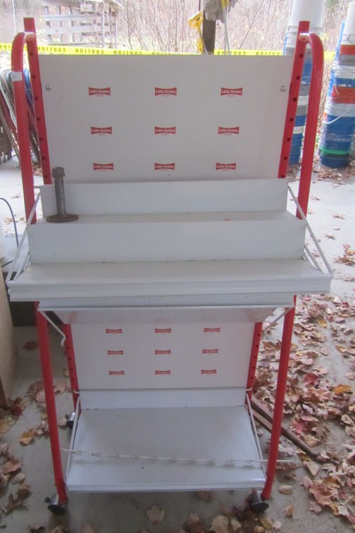 Little Debbie Snacks Metal Display Shelf