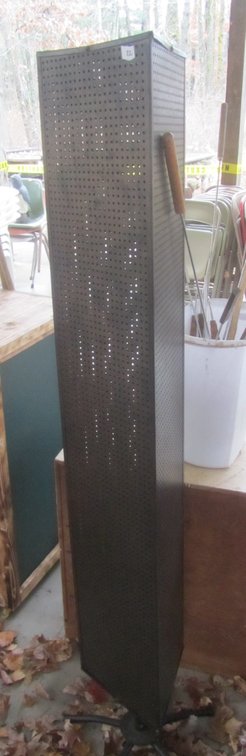 Metal Triangle Spinning Pegboard Display
