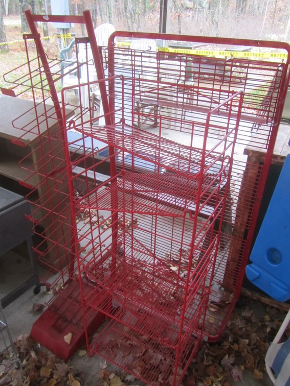 (3) Metal Display Racks