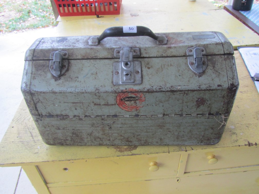 Vintage Simonson Tackle Box Full Of Letter Board Letters