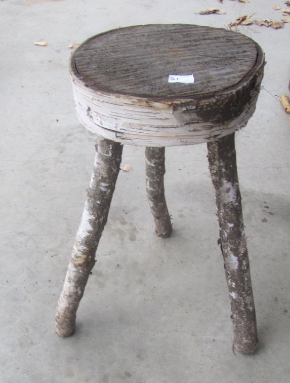 Birch Wood Plant Stand