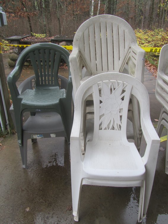 (11) Assorted Plastic Lawn Chairs