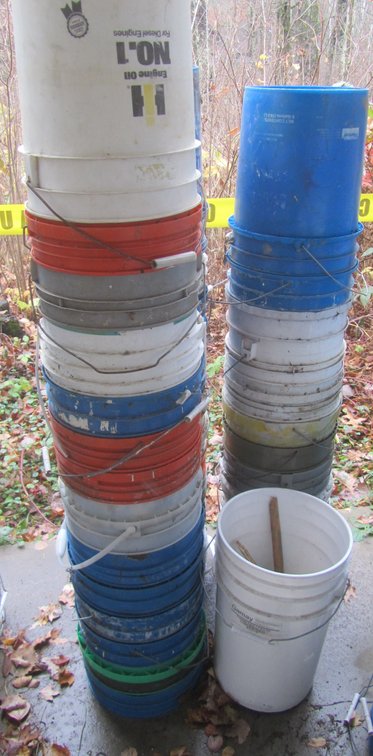 Large Lot Of Buckets