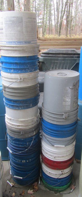 Large Lot Of Buckets