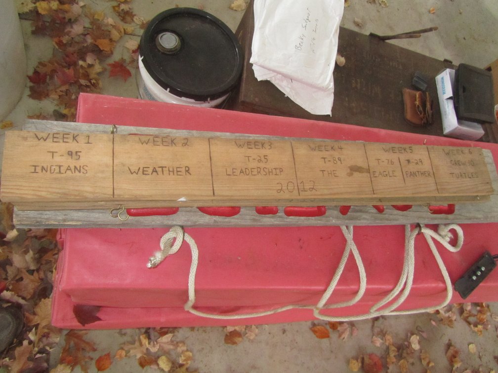 Foxfire Sign And (3) Wood Camp Schedule Signs