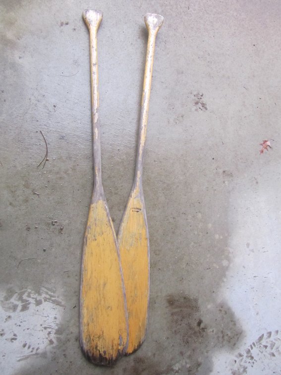(2) Voyageur Wood Paddles