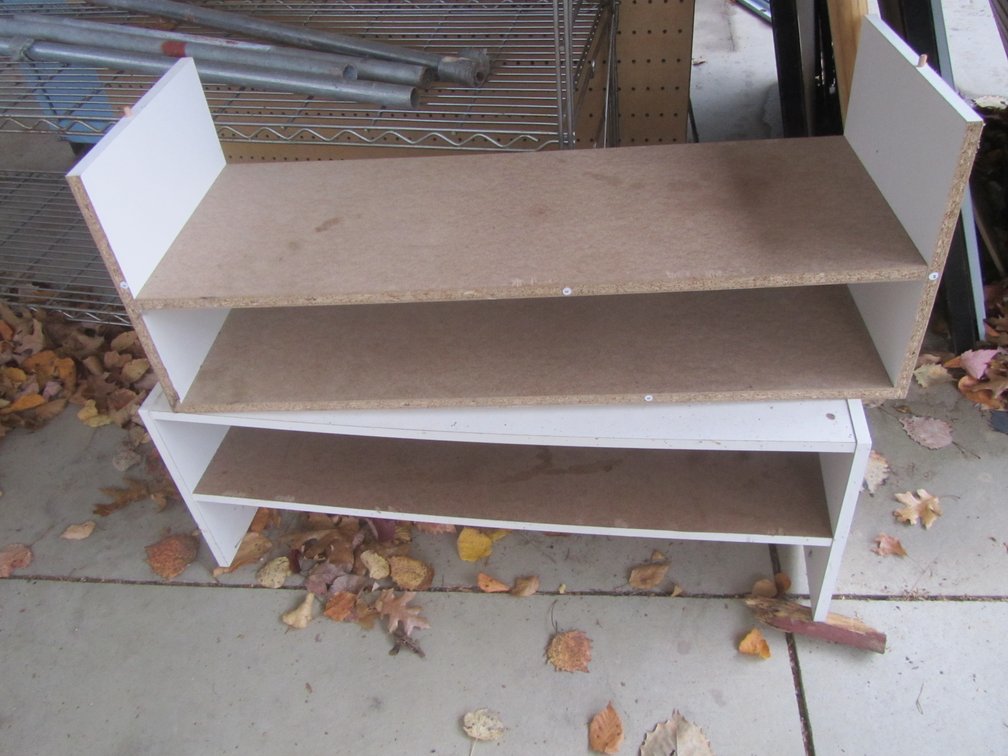 (2) Stacking Shelves