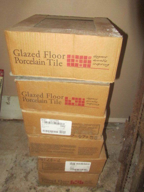 (6) Boxes Of Glazed Foor Porcelain Tiles