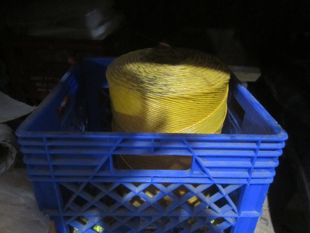 Crate w/Braided Rope & Twine