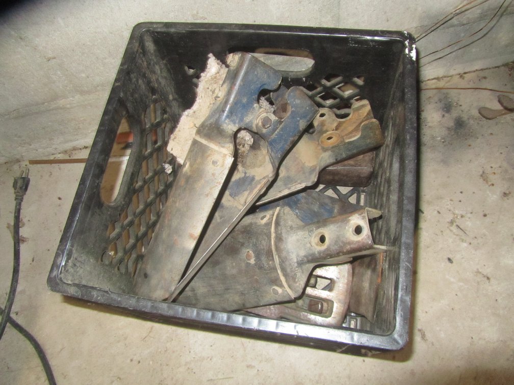 Crate Of Lawn And Garden Tool Heads