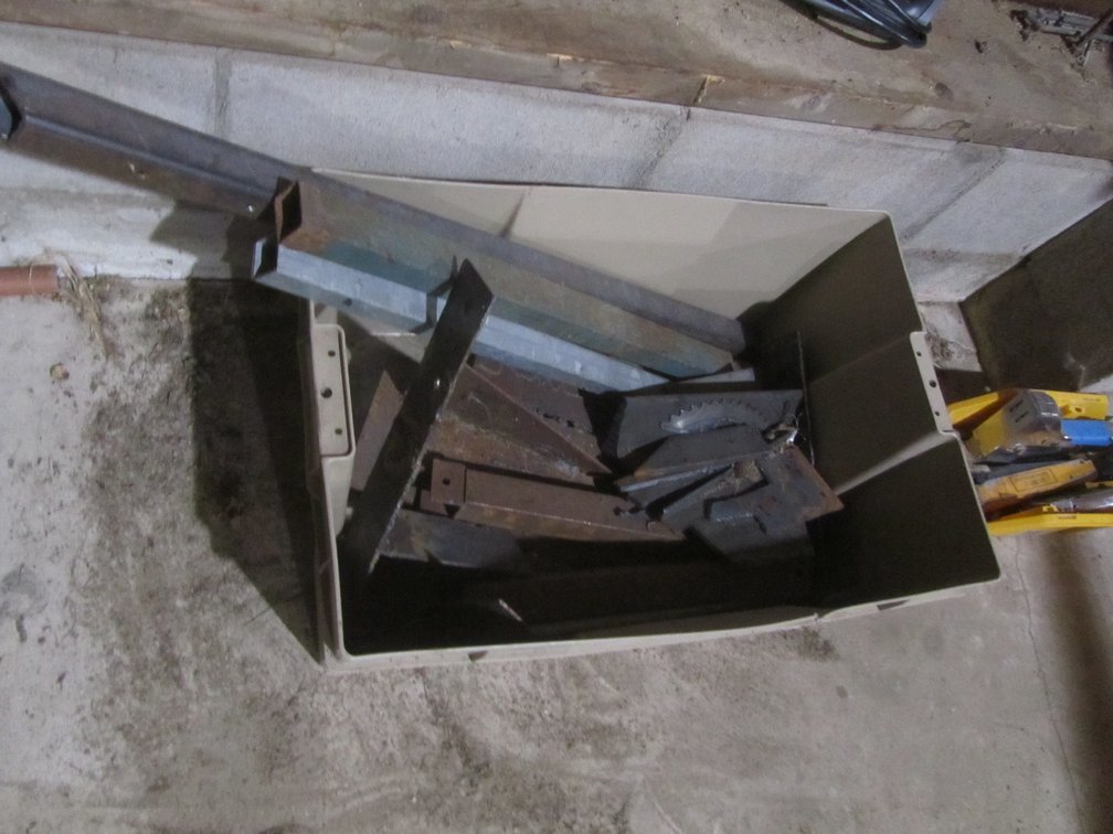 Tote Of Assorted Scrap Metal