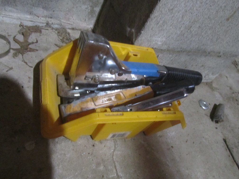 Lot Of Staplers W/Staples