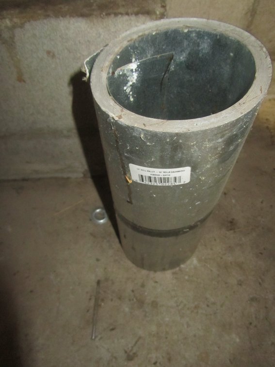 14" Galvanized Roof Valley Roll