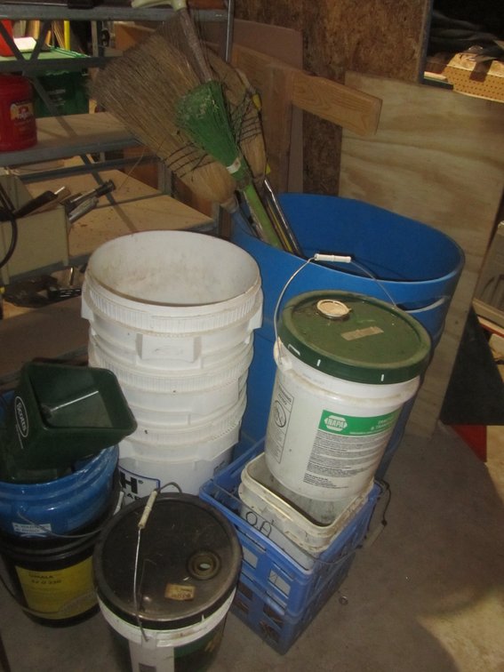 Lot Of Assorted Buckets And Pales