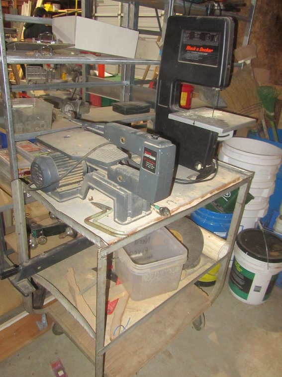 (2) Power Tools On Metal Work Cart