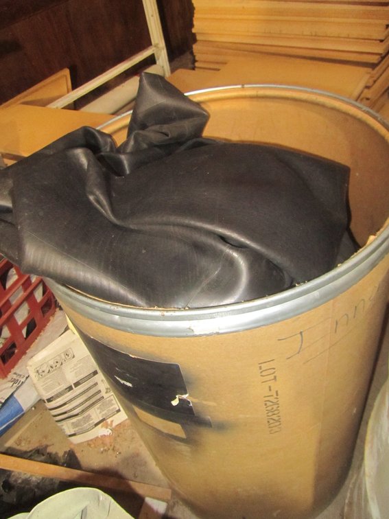 Storage Container Full Of Assorted Inner Tubes