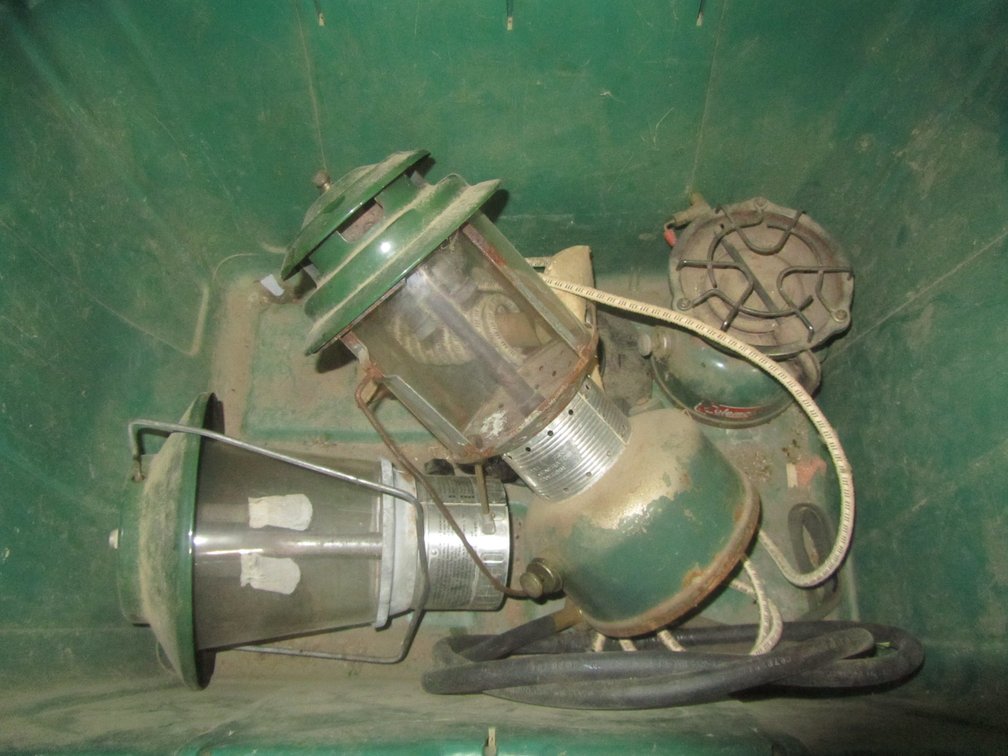 (2) Vintage Coleman Propane Lanterns And Burner