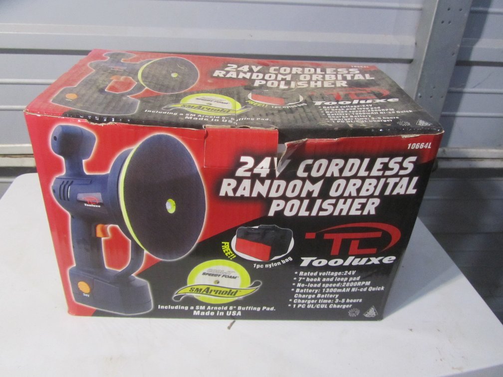 Tooluxe 24v Cordless Random Orbital Polisher