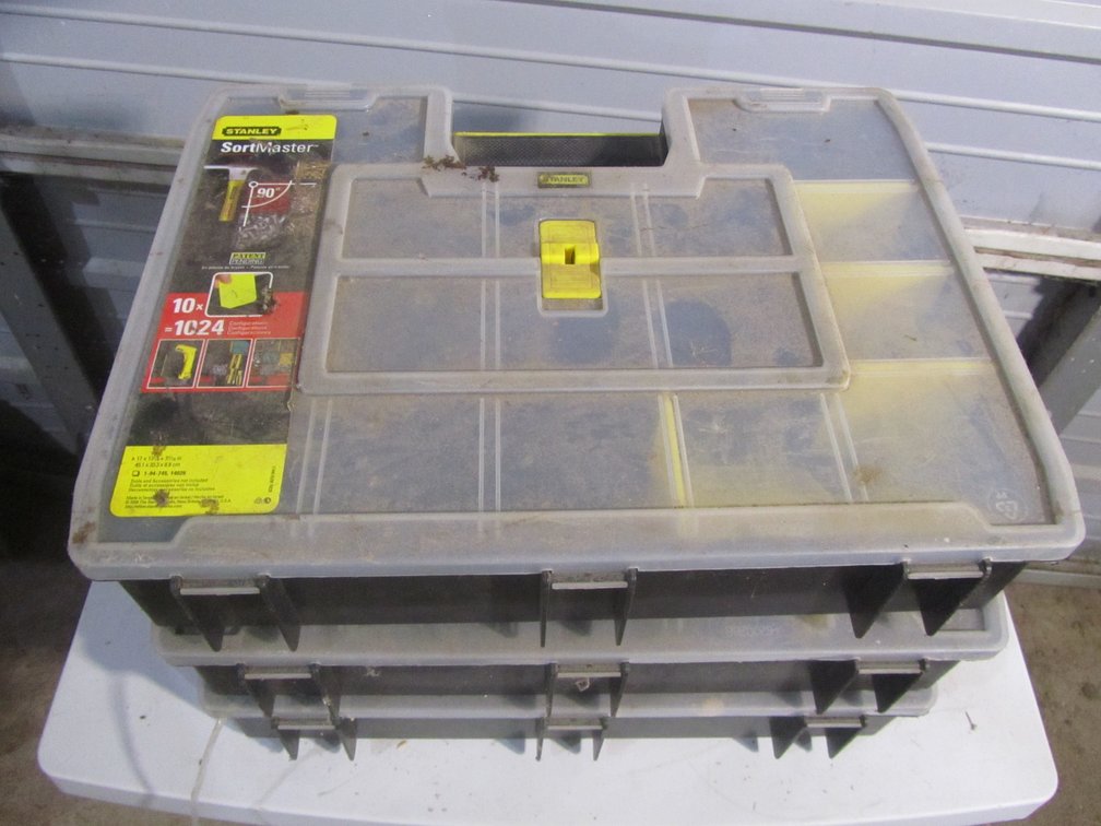 (3) Stanley SortMaster Hardware Organizers