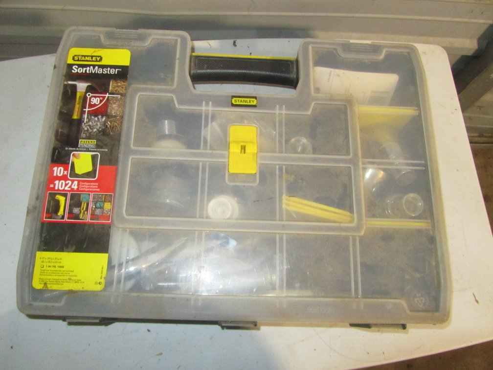 Stanley SortMaster Organizer Full Of Assorted Shower Heads