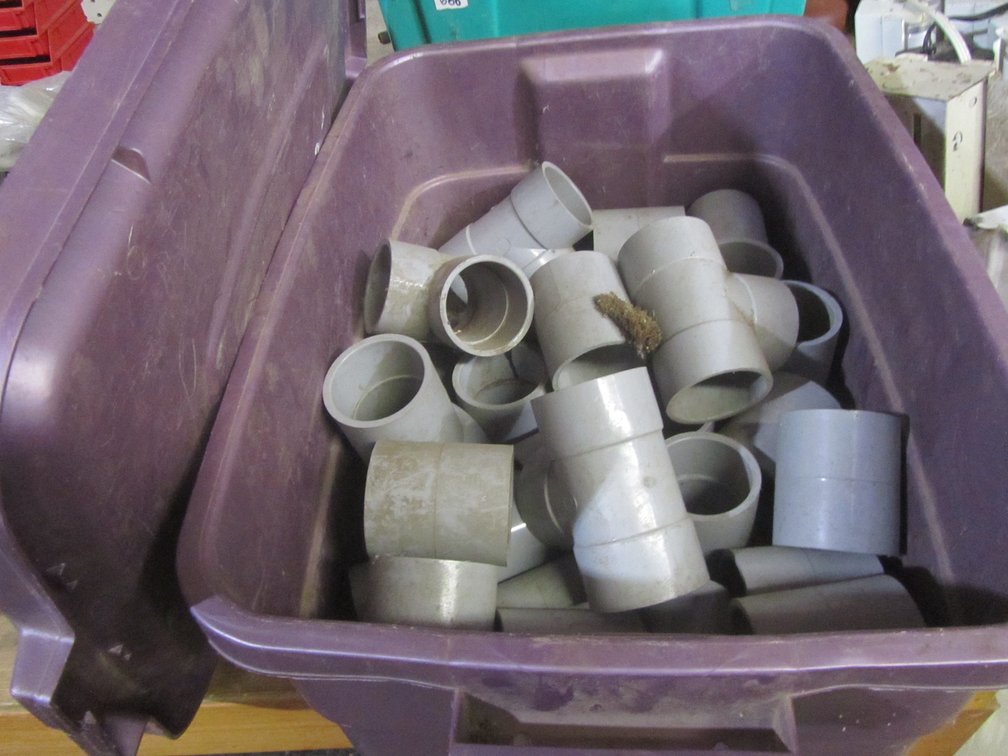 Tub Of PVC Plumbing Fittings