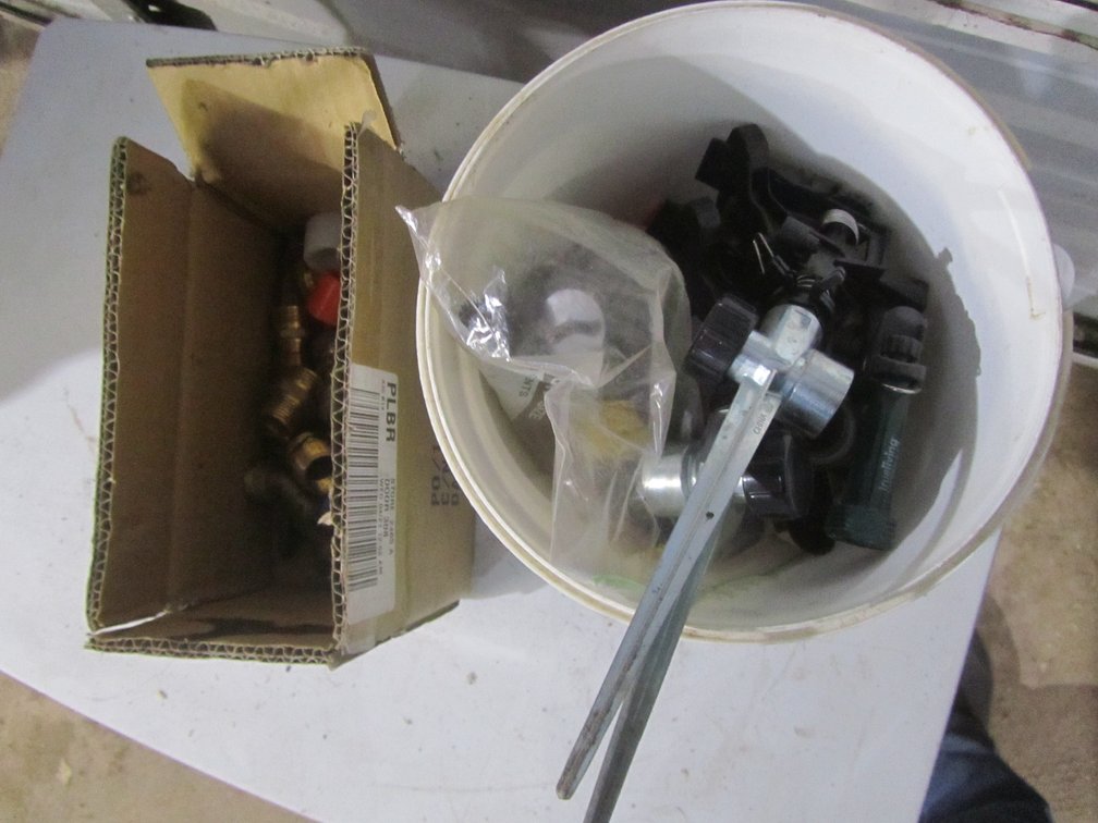 Lot Of Garden Hose Supplies And Sprinklers
