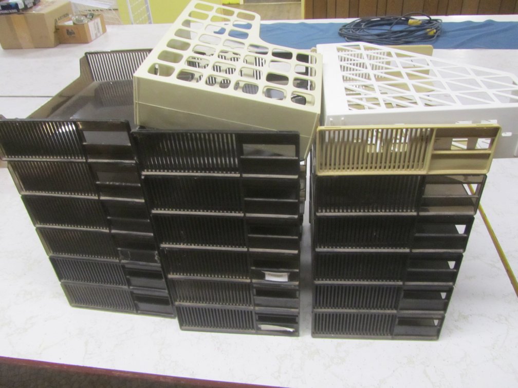 Large Lot Of Plastic File Organizers