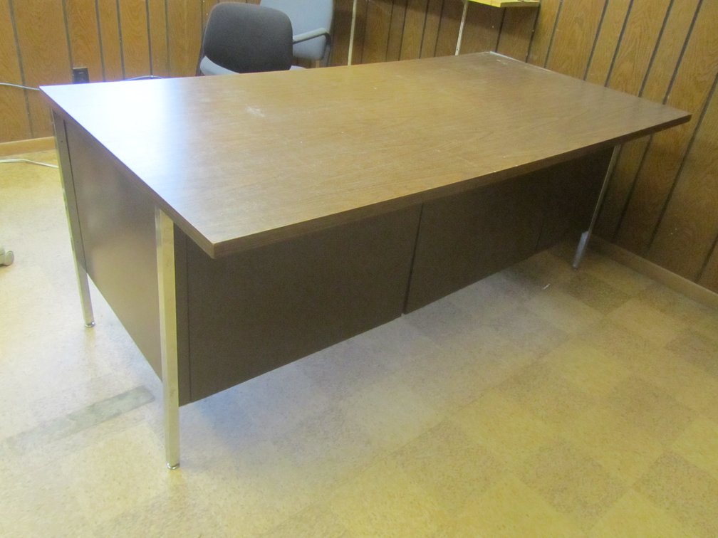 Large Metal Desk