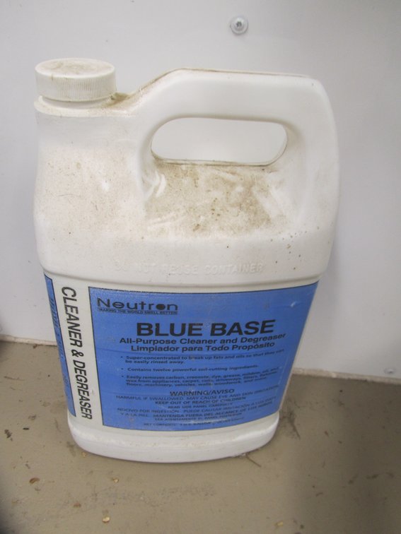 Partial Jug Of Neutron Blue Base All-Purpose Cleaner & Degreaser