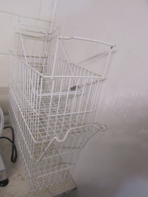 (3) Wire Baskets