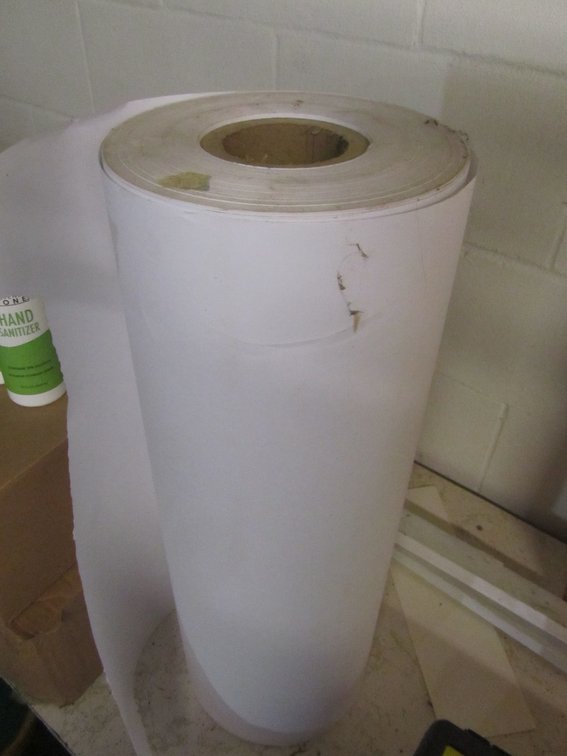 Roll Of 24" White Construction Paper