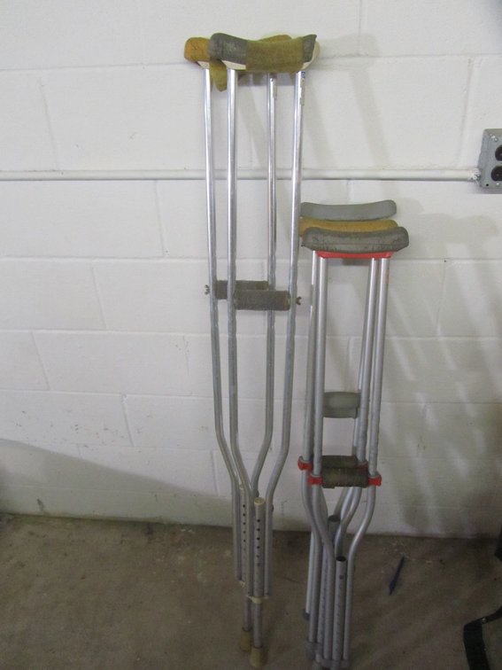 (3) Pairs Of Crutches
