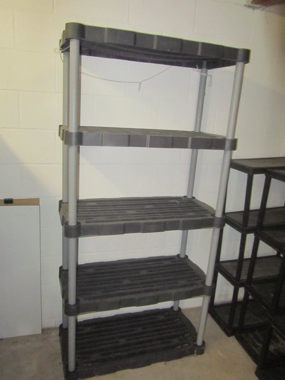 5-Tier Plastic Shelving Unit