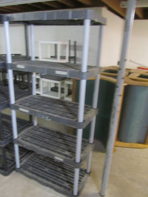 5-Tier Plastic Shelving Unit