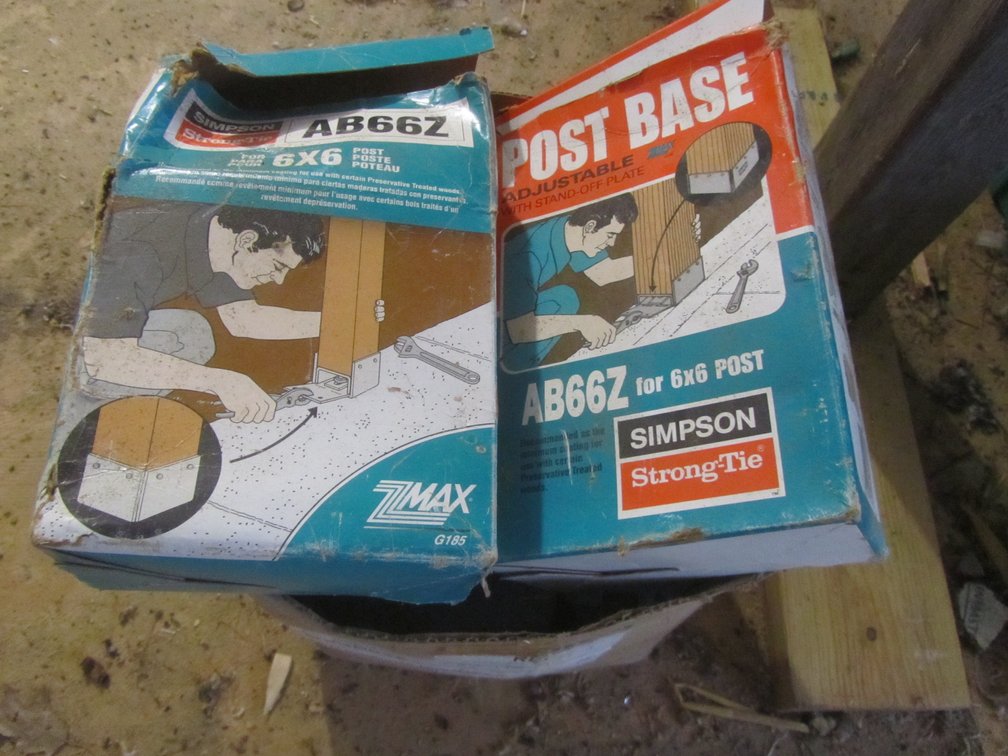Lot Of 6" x 6" Post Bases, Strong-Ties, And More
