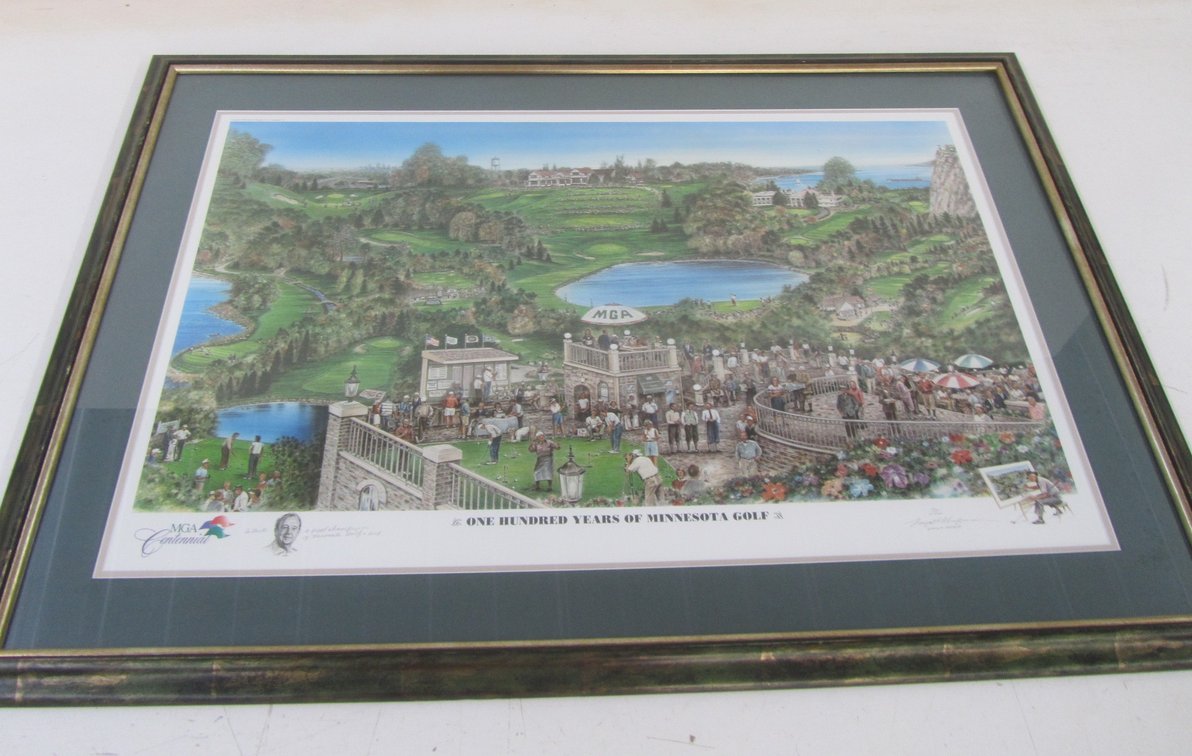 "One Hundred Years Of Minnesota Golf" By Loyal Chapman MGA Centennial Artist Proof