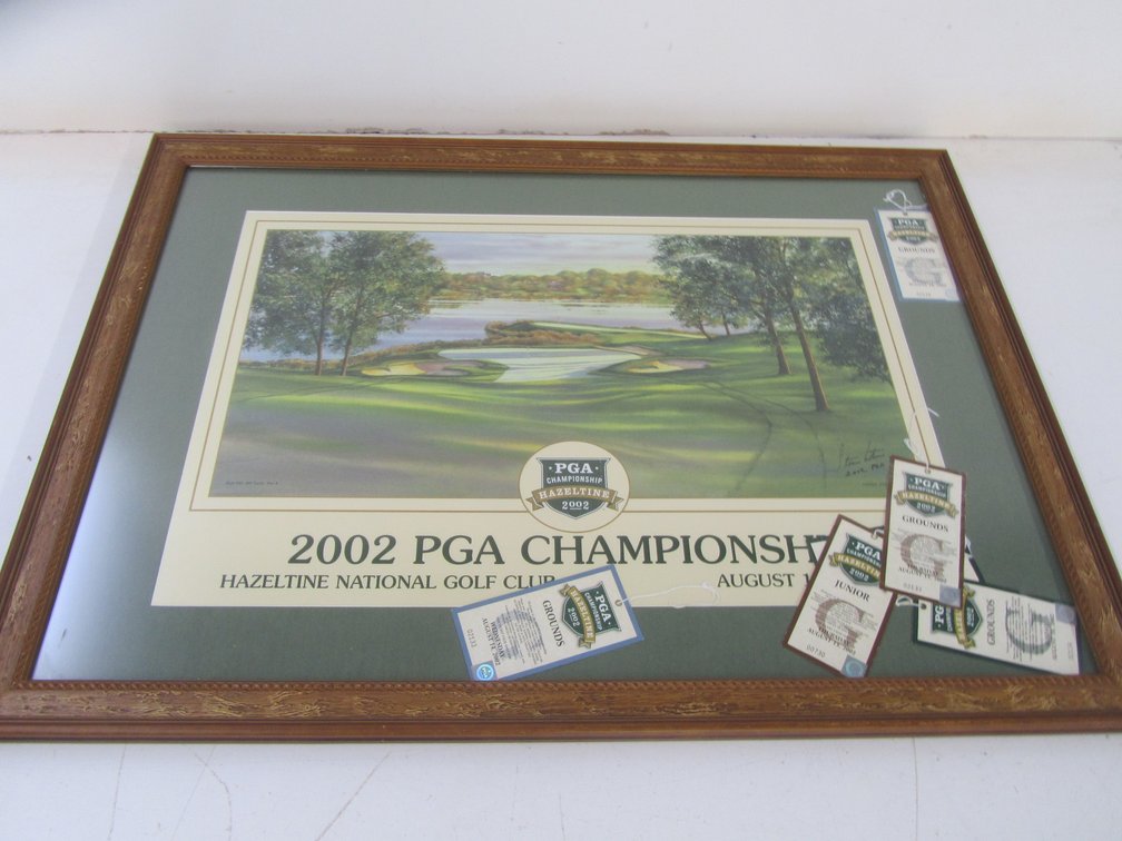 2002 PGA Championship Hazeltine Hole #10 Signed Print By Steve Lotus