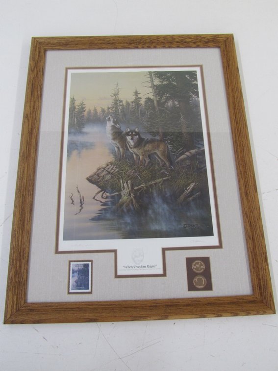 "Where Freedom Reigns" By Derk Collector's Edition Signed Stamp Print