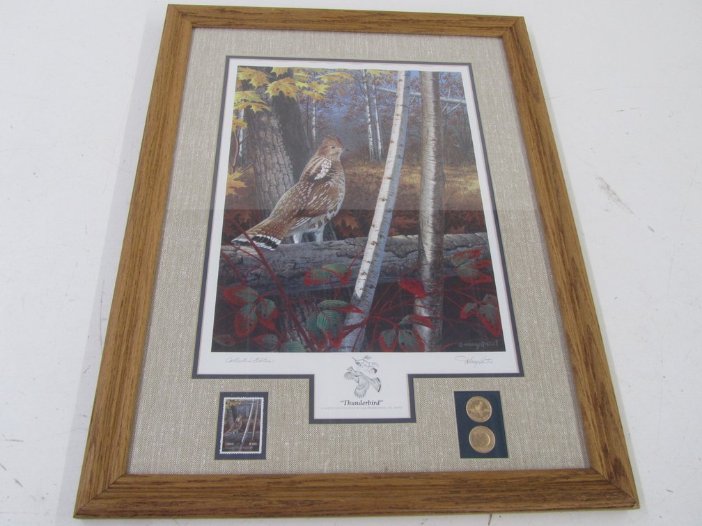 "Thunderbird" By Harry Antis Collector's Edition Signed Stamp Print
