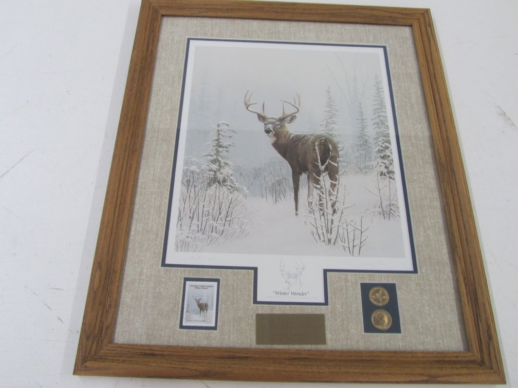 "Winter Wonder" By Leo Stans Collector's Edition Signed Stamp Print