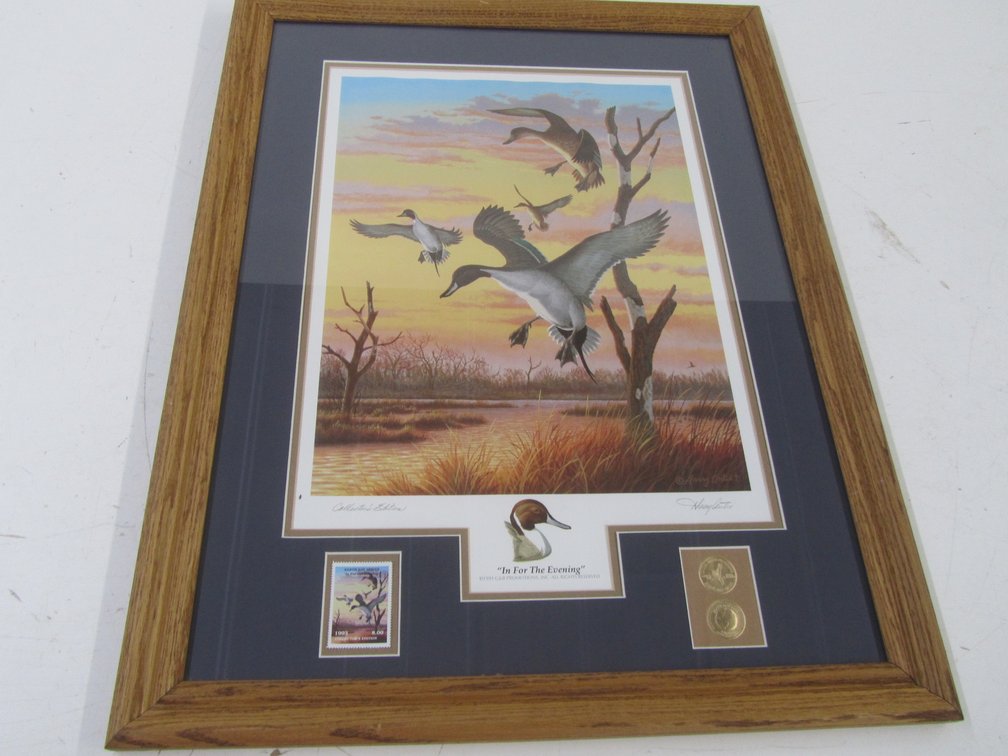 "In For The Evening" By Harry Antis Collector's Edition Signed Stamp Print