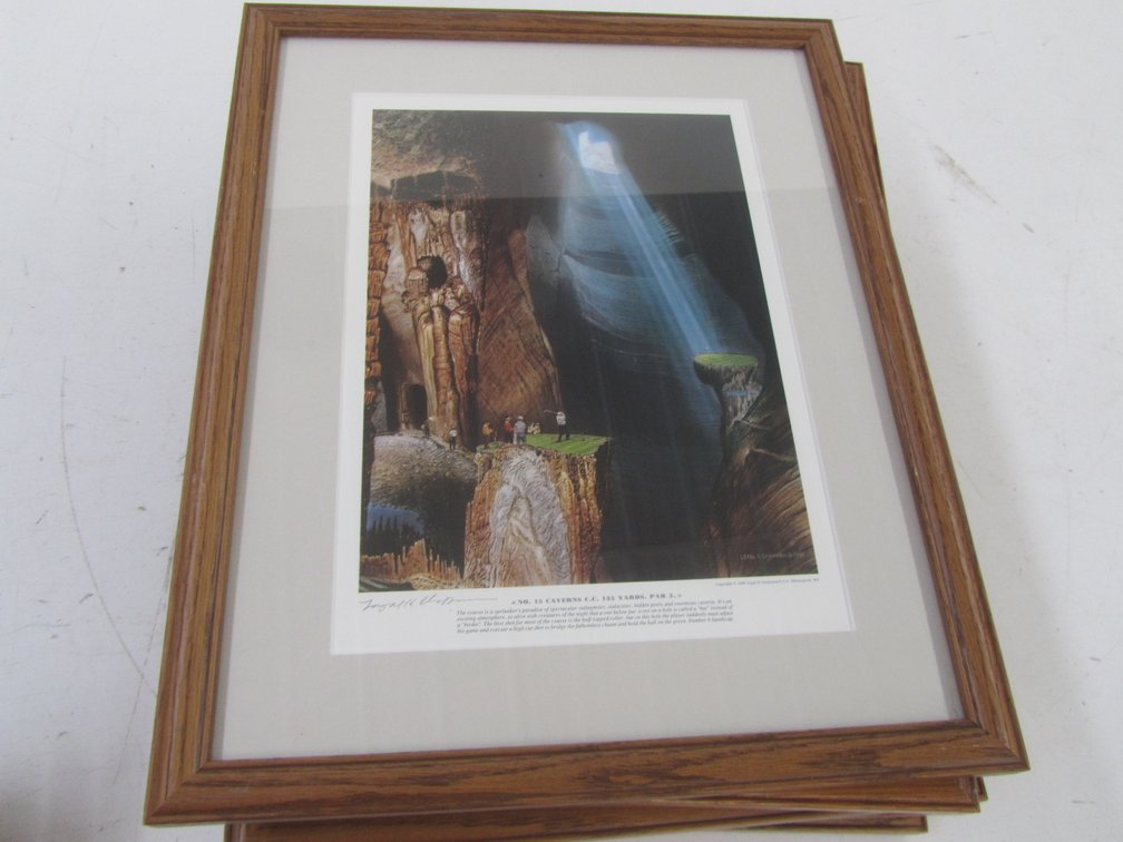 (7) Loyal Chapman Signed Golf Prints