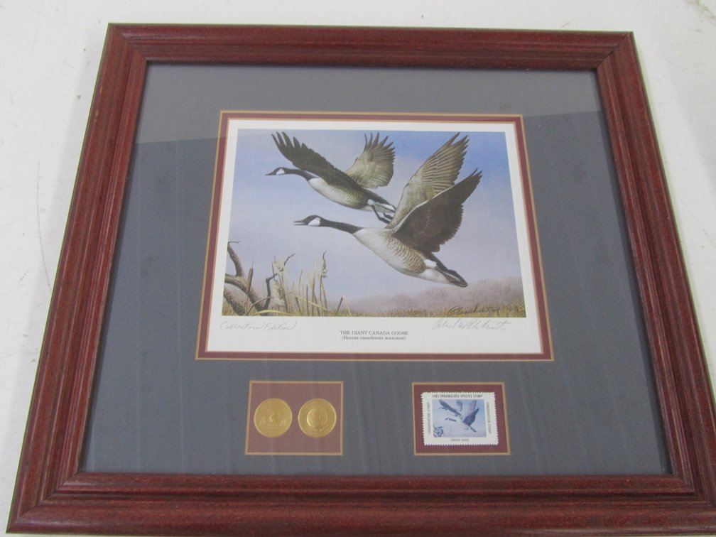 "The Giant Canada Goose" By Plasschaert Collector's Edition Signed Stamp Print
