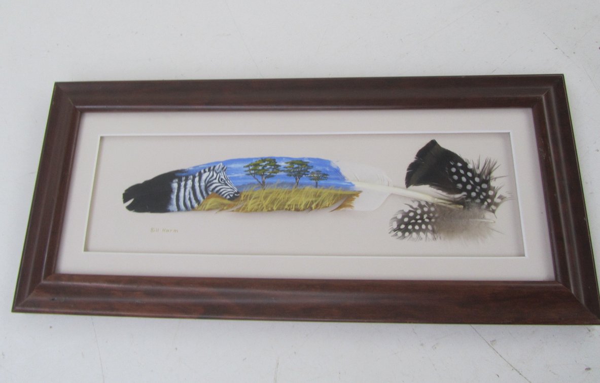 Bill Harm Artwork On Bird Feather