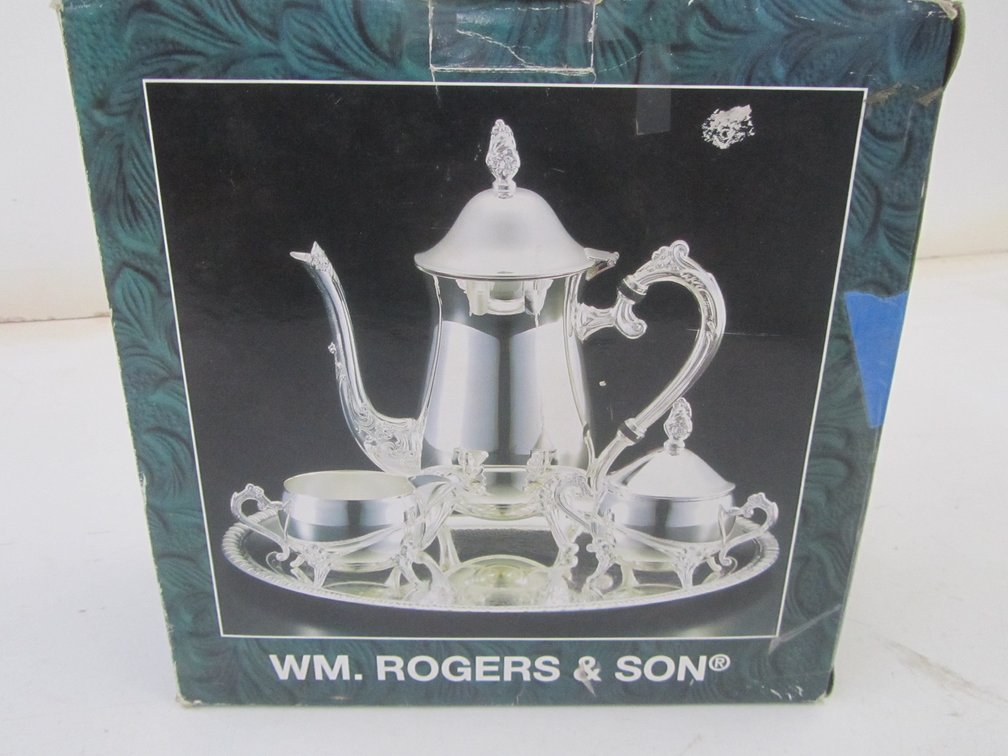 WM. Rogers & Son Silverplated Four Piece Coffee Set